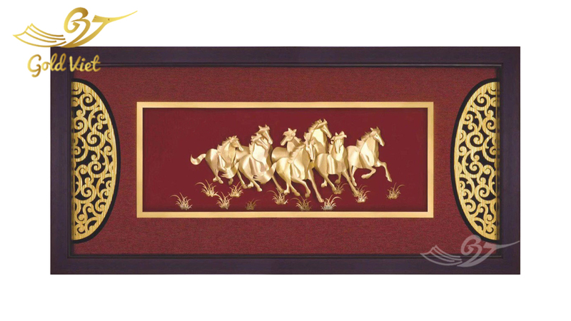 tranh mã đáo thành công mạ vàng 2